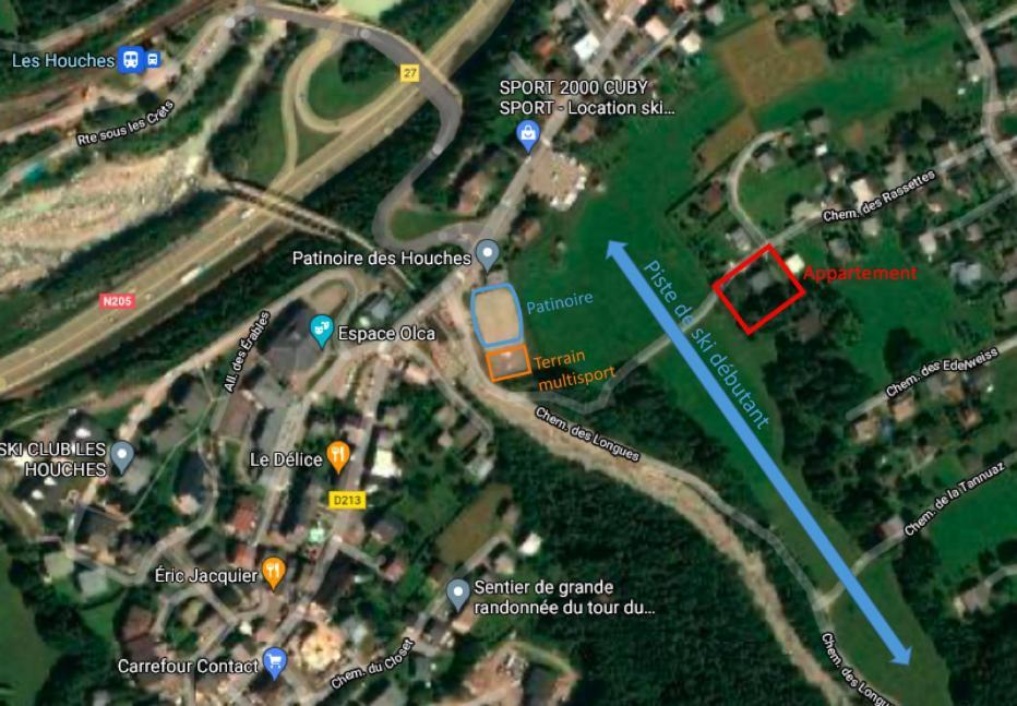 Logement Mansarde Dans Maison Avec Jardin En Bord De Piste, Vue Montagne Les Houches Buitenkant foto